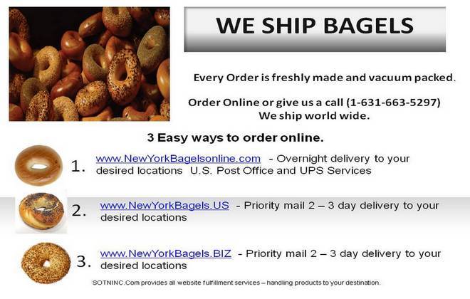 New York Bagels online we ship bagels